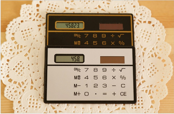 ノベルティ製造-オリジナルカード型ソーラー電卓 製作