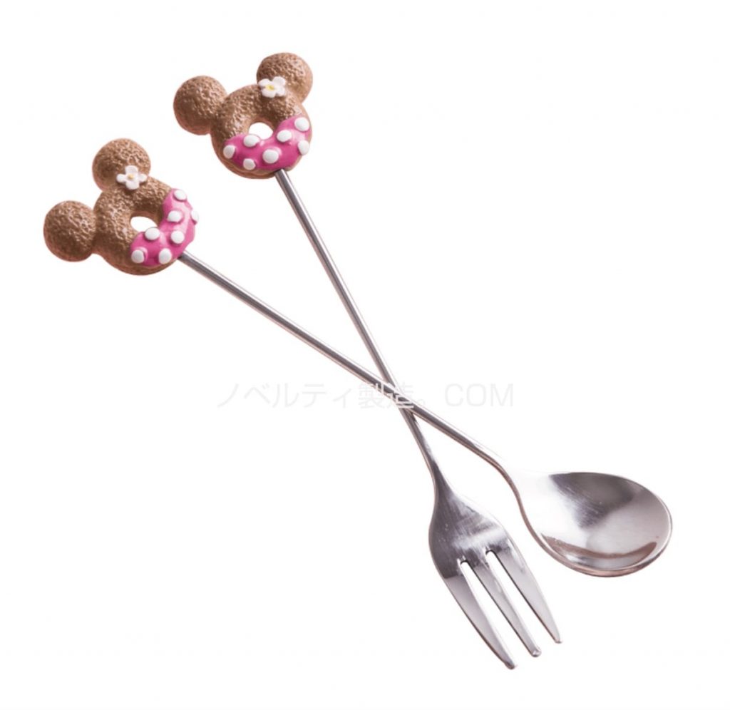 キャラクター付きスプーンフォークセット キャラクター付きスプーンフォークセット