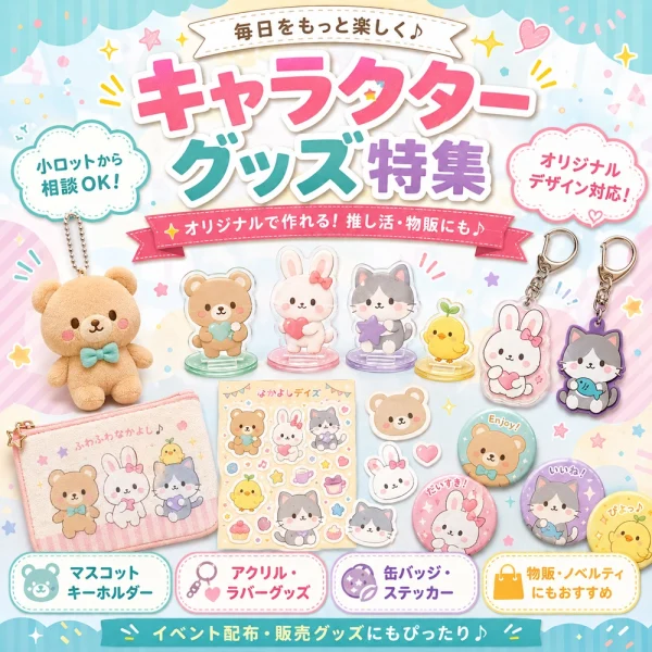 オリジナルキャラクターグッズ特集