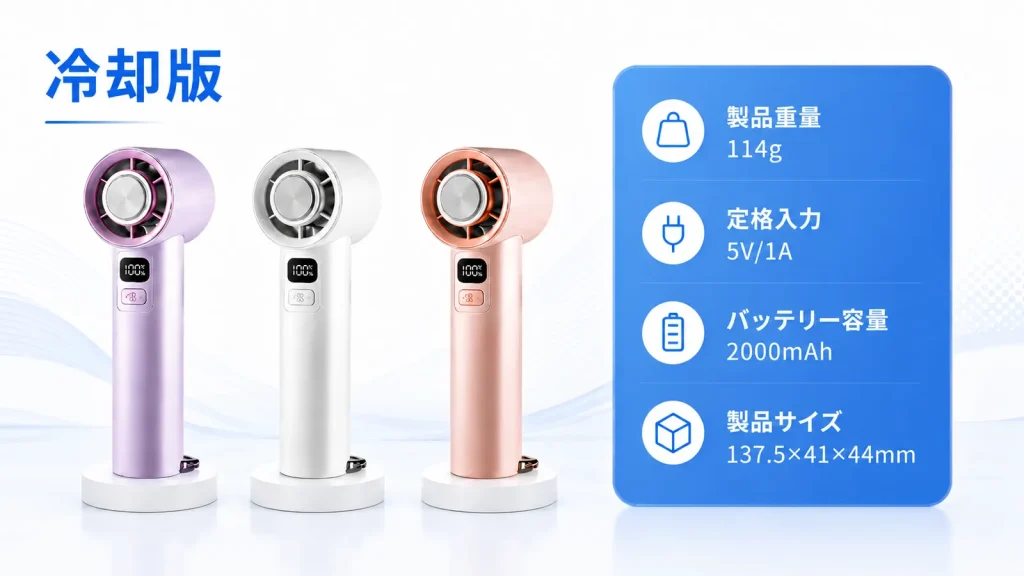 冷却プレート付きターボハンディファン | オリジナル製作・小ロット対応